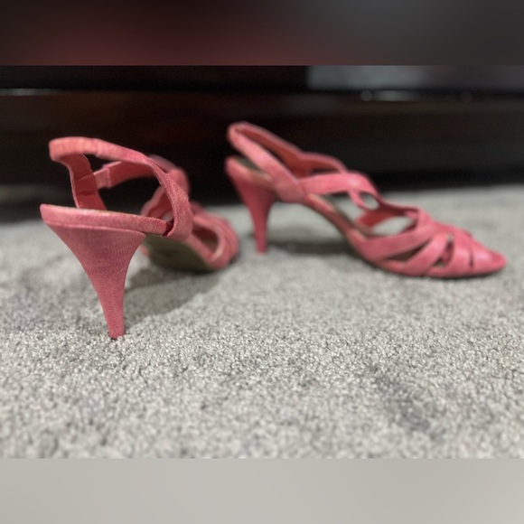 Pink sparkly heels. Never worn! - Picture 3 of 4